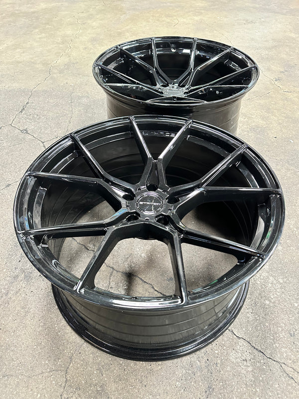 New 20x10 ET25 20x11 ET10 Stance SF07 Nissan (4 wheel) 5x114.3 Gloss Black