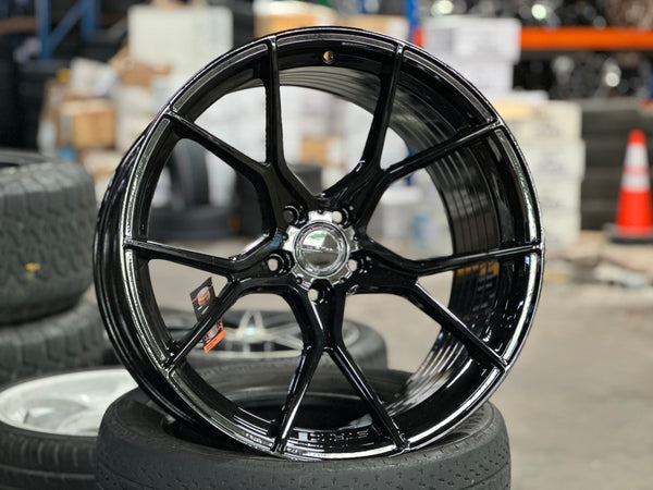 New 20x10 ET25 20x11 ET10 Stance SF07 Nissan (4 wheel) 5x114.3 Gloss Black