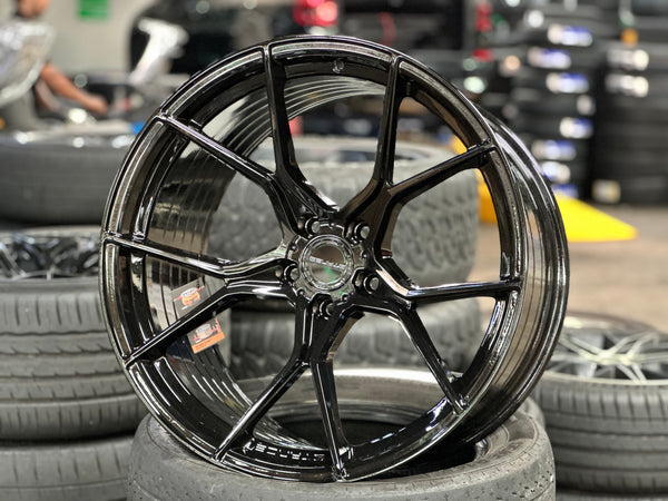 New 20x10 ET25 20x11 ET10 Stance SF07 Nissan (4 wheel) 5x114.3 Gloss Black