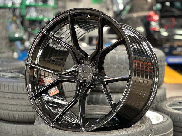 New 20x10 ET25 20x11 ET10 Stance SF07 Nissan (4 wheel) 5x114.3 Gloss Black