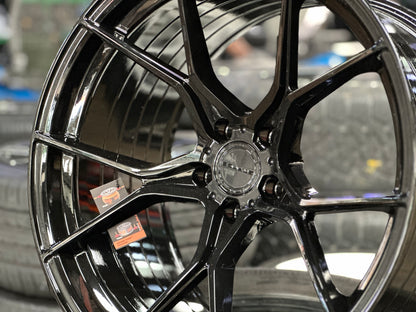 New 20x10 ET25 20x11 ET10 Stance SF07 Nissan (4 wheel) 5x114.3 Gloss Black