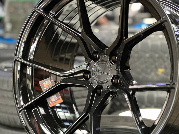 New 20x10 ET25 20x11 ET10 Stance SF07 Nissan (4 wheel) 5x114.3 Gloss Black