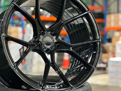 New 20x10 ET25 20x11 ET10 Stance SF07 Nissan (4 wheel) 5x114.3 Gloss Black