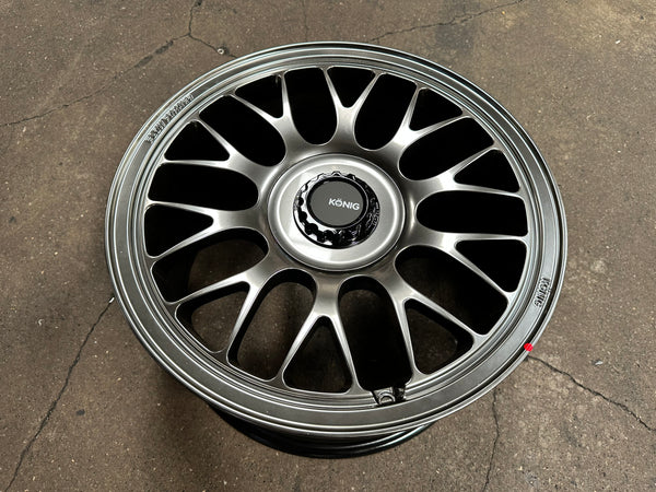 New 18x8.5 ET35 18x9.5 ET40 Konig MRK1 (4 wheels) Hyper Carbon 5X114.3