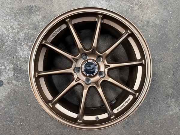 NEW 18X8.5 ET35 Hotwheels HW03 Flow Formed Rim Racing Bronze 5X112 (4 Wheels)
