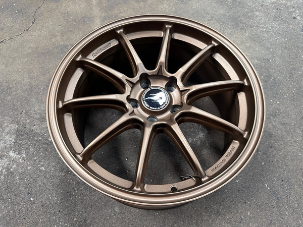 NEW 18X8.5 ET35 Hotwheels HW03 Flow Formed Rim Racing Bronze 5X112 (4 Wheels)