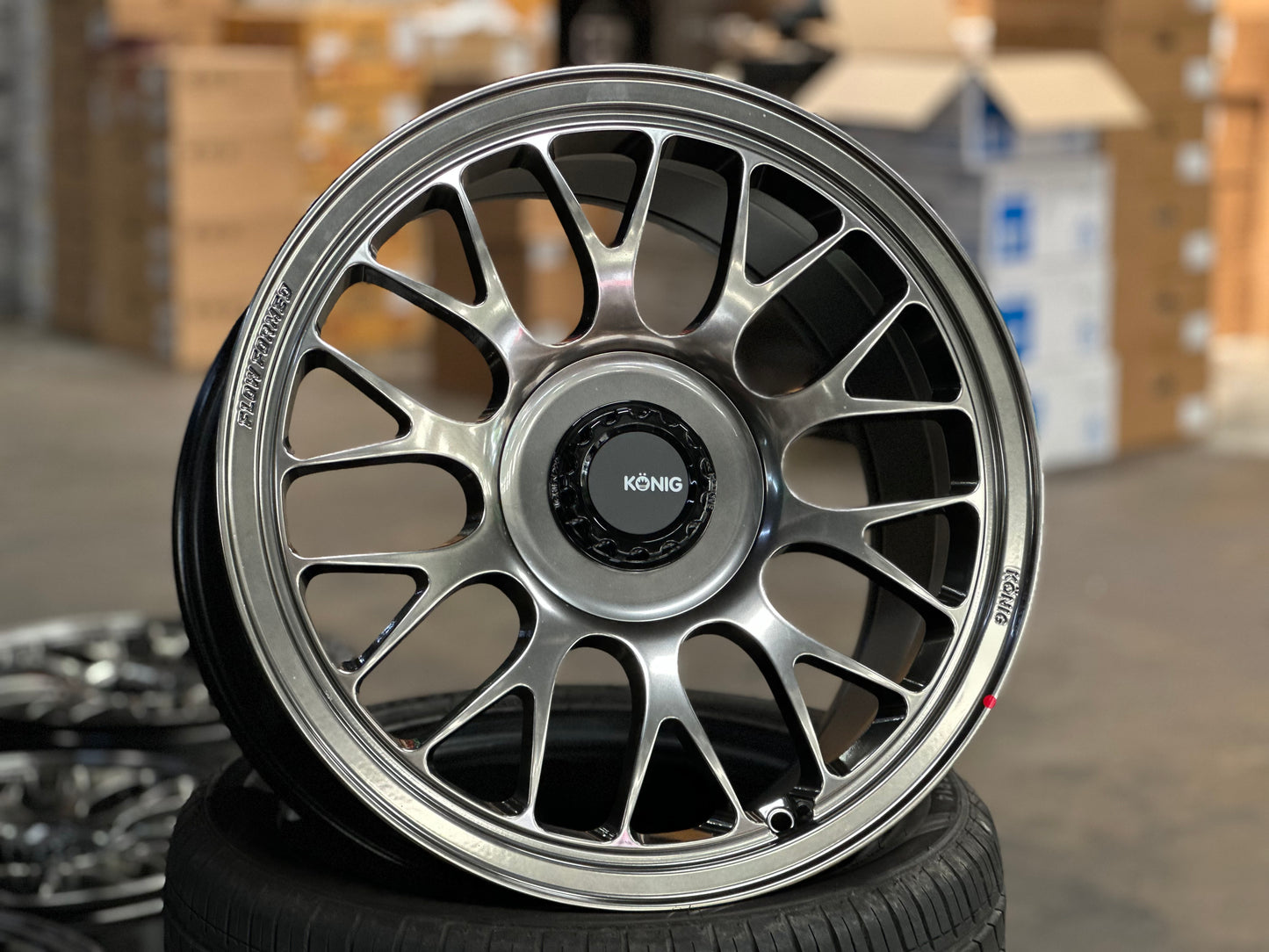 [Bundle] New 18x9.5 ET40 Konig MRK1 (2 wheels) Hyper Carbon 5X114.3