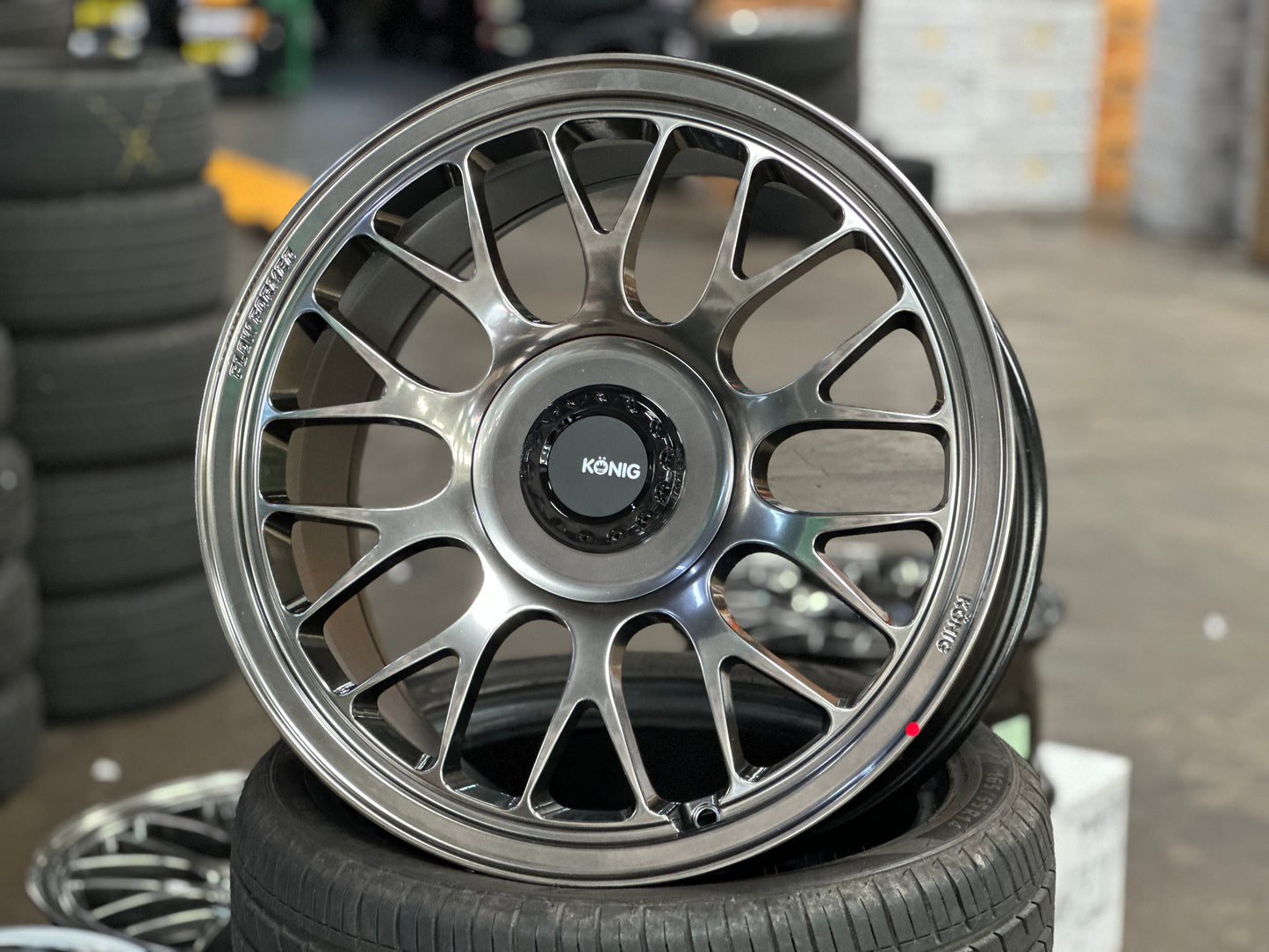 New 18x8.5 ET35 18x9.5 ET40 Konig MRK1 (4 wheels) Hyper Carbon 5X114.3