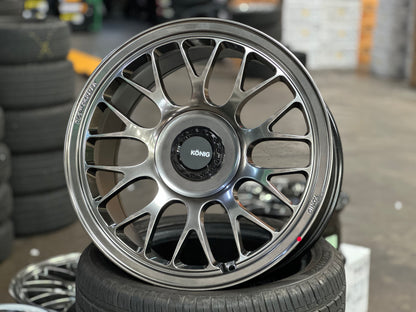 New 18x8.5 ET35 18x9.5 ET40 Konig MRK1 (4 wheels) Hyper Carbon 5X114.3