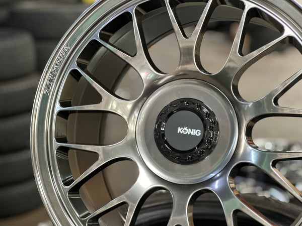 New 18x8.5 ET35 18x9.5 ET40 Konig MRK1 (4 wheels) Hyper Carbon 5X114.3