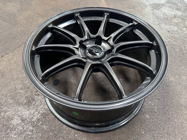 NEW 18X8.5 ET35 Hotwheels HW03 Flow Formed Rim Racing Graphite 5X112 (4 Wheels)