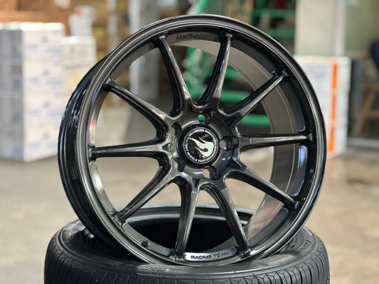 New 18x8.5 ET35 Hotwheels HW03 Flow Formed Rim Racing Graphite 5x114.3