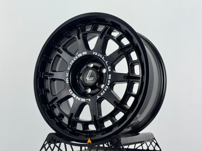 New 17X7.5 ET40 Lenso MX Ebola Rim (4 wheel) Matt Black 5X100
