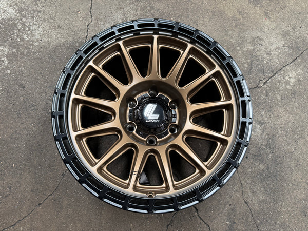 New 17X9 ET-12 Lenso Dinero Rim (4 wheel) Matt Bronze 6X139.7
