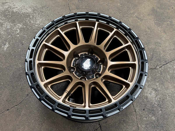 New 17X9 ET-12 Lenso Dinero Rim (4 wheel) Matt Bronze 6X139.7