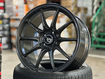 New 18x8.5 ET35 Hotwheels HW03 Flow Formed Rim Racing Graphite 5x114.3