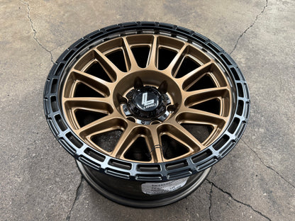 New 17X9 ET-12 Lenso Dinero Rim (4 wheel) Matt Bronze 6X139.7