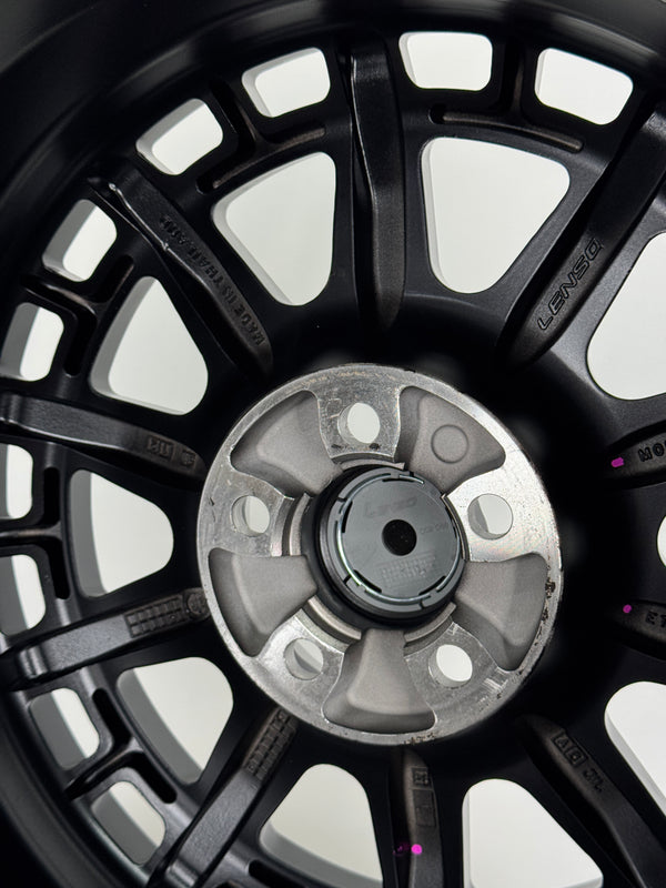 New 17X7.5 ET40 Lenso MX Ebola Rim (4 wheel) Matt Black 5X100