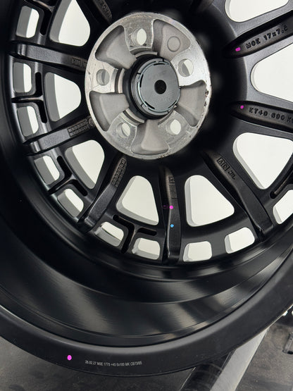 New 17X7.5 ET40 Lenso MX Ebola Rim (4 wheel) Matt Black 5X100
