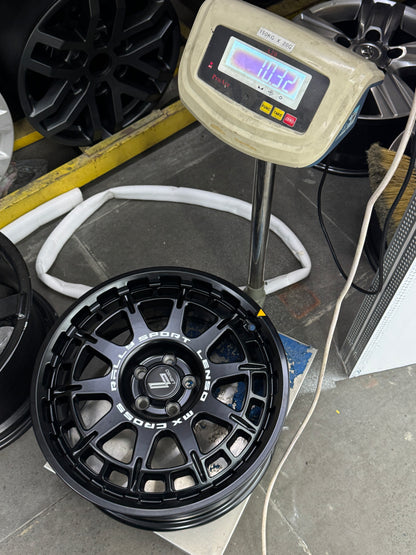 New 17X7.5 ET40 Lenso MX Ebola Rim (4 wheel) Matt Black 5X100