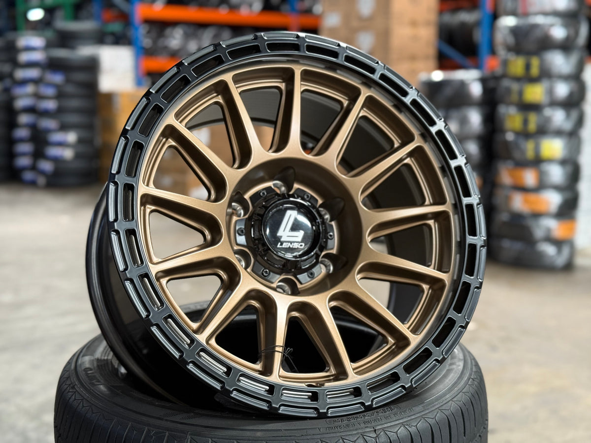 New 17X9 ET-12 Lenso Dinero Rim (4 wheel) Matt Bronze 6X139.7