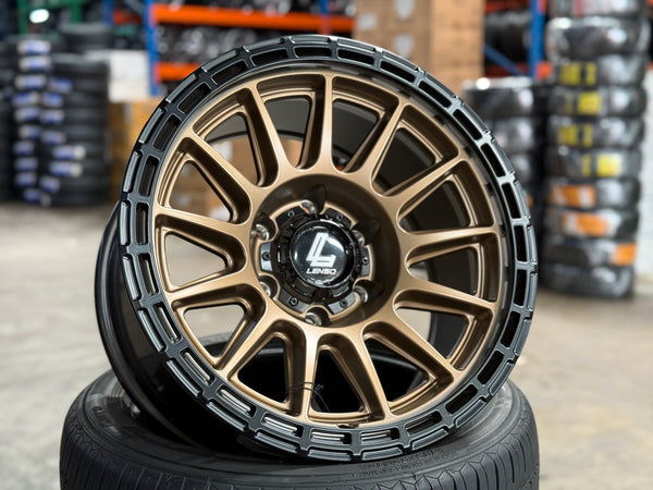 New 17X9 ET-12 Lenso Dinero Rim (4 wheel) Matt Bronze 6X139.7