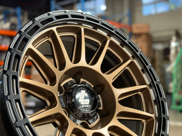 New 17X9 ET-12 Lenso Dinero Rim (4 wheel) Matt Bronze 6X139.7