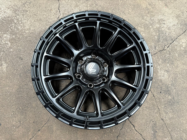 New 17X9 ET-12 Lenso Dinero Rim (4 wheel) Matt Black 6X139.7