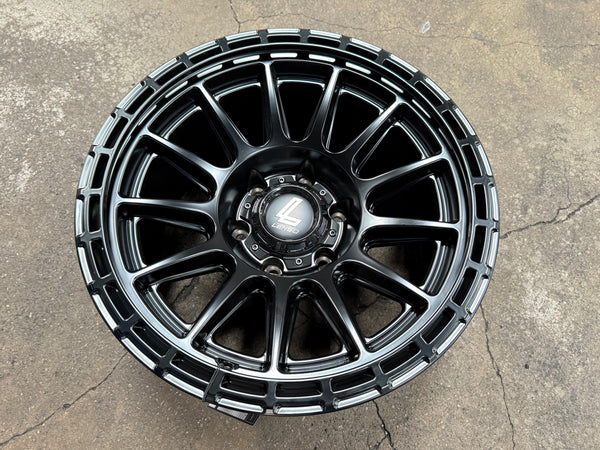 New 17X9 ET-12 Lenso Dinero Rim (4 wheel) Matt Black 6X139.7