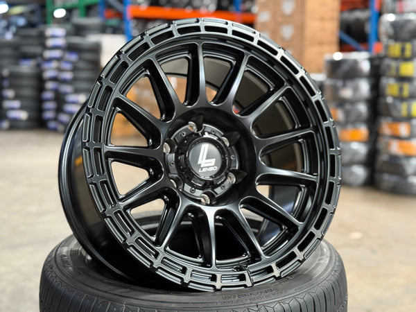 New 17X9 ET-12 Lenso Dinero Rim (4 wheel) Matt Black 6X139.7