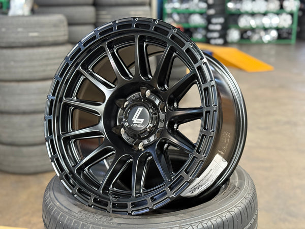 New 17X9 ET-12 Lenso Dinero Rim (4 wheel) Matt Black 6X139.7