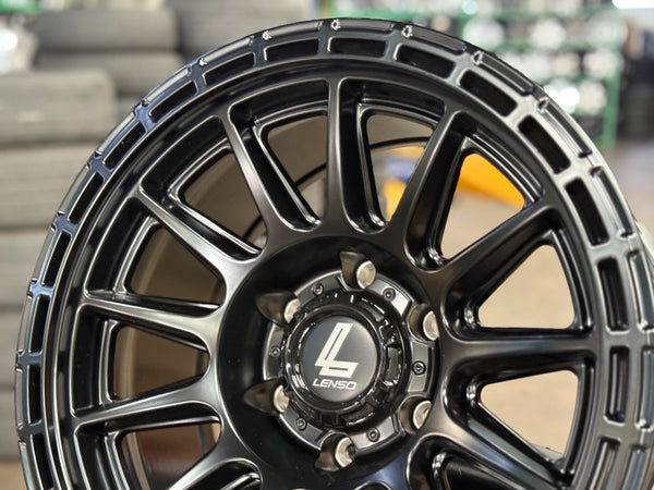 New 17X9 ET-12 Lenso Dinero Rim (4 wheel) Matt Black 6X139.7