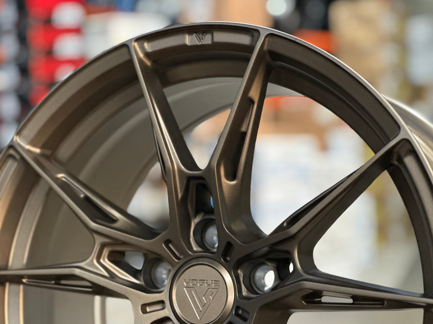 NEW 18X8.5 ET35 Vogue Wheel F22 Rim (4 wheel) Bronze 5X114.3