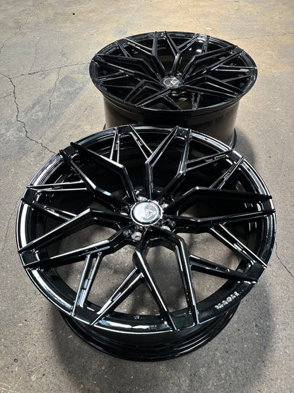 New 20x8.5 ET30 20x10 ET40 Vogue Wheel F11 (4 wheel) 5x114.3 Gloss Black