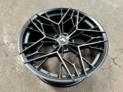 New 20x8.5 ET32 20x10 ET38 305 Forged FT120 (2 wheel) 5x114.3 Matte Black
