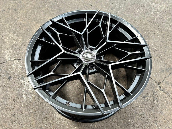 New 20x8.5 ET32 20x10 ET38 305 Forged FT120 (2 wheel) 5x114.3 Matte Black