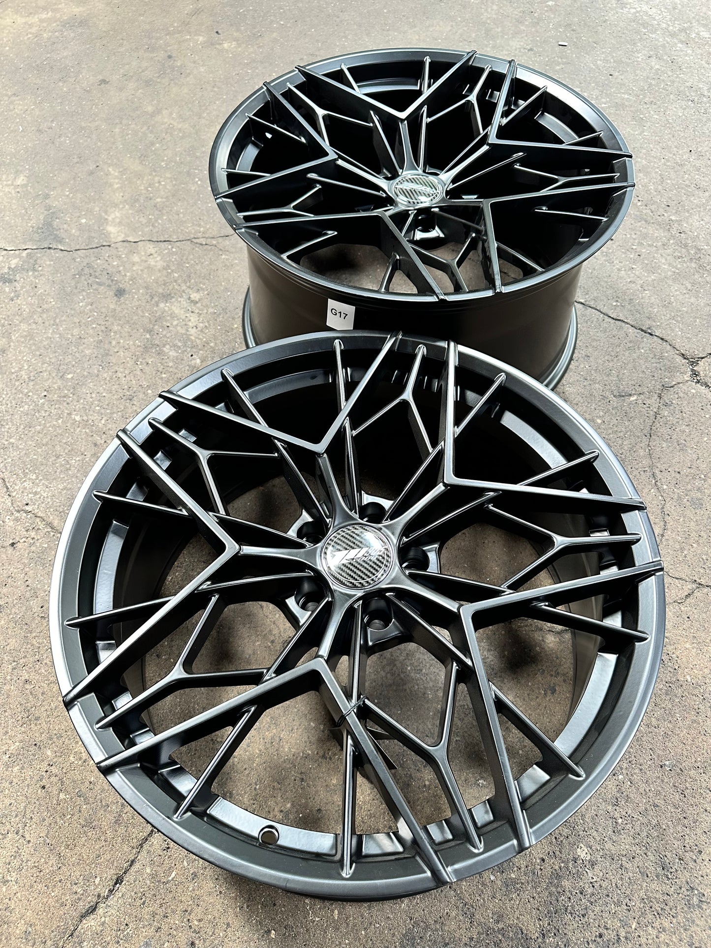 New 20x8.5 ET32 20x10 ET38 305 Forged FT120 (2 wheel) 5x114.3 Matte Black