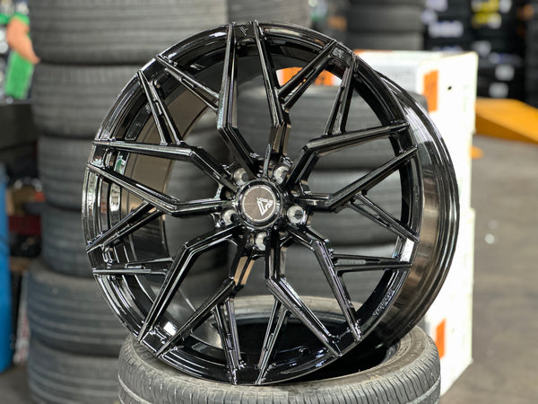 New 20x8.5 ET30 20x10 ET40 Vogue Wheel F11 (4 wheel) 5x114.3 Gloss Black