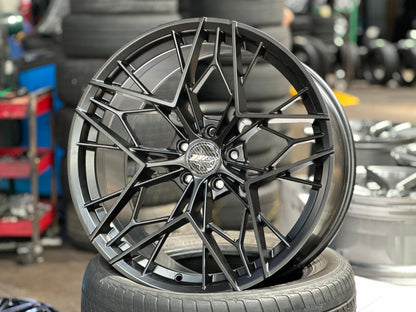 New 20x8.5 ET32 20x10 ET38 305 Forged FT120 (2 wheel) 5x114.3 Matte Black