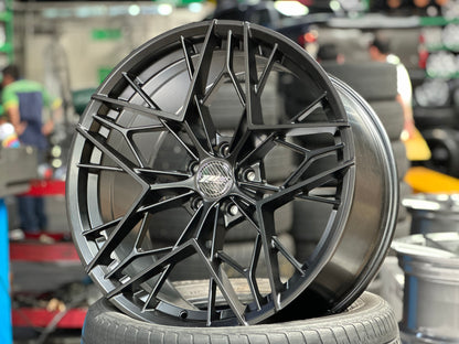 New 20x8.5 ET32 20x10 ET38 305 Forged FT120 (2 wheel) 5x114.3 Matte Black