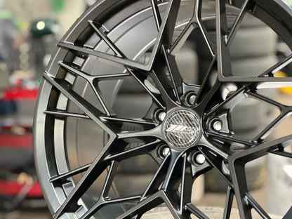 New 20x8.5 ET32 20x10 ET38 305 Forged FT120 (2 wheel) 5x114.3 Matte Black