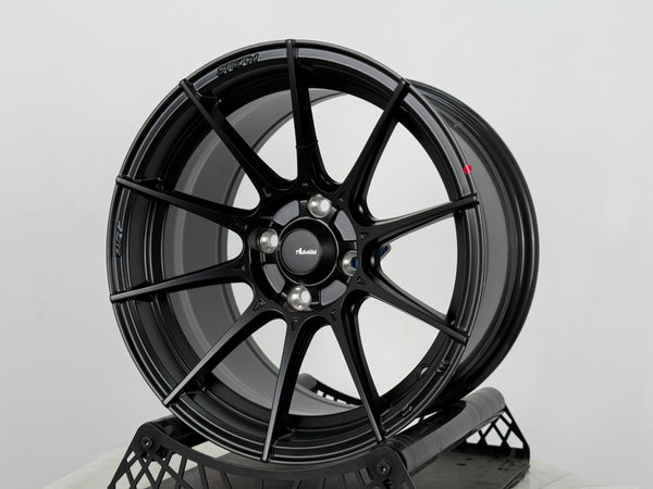 New 15X8 ET25 Advanti Storm S1 Rim (4 wheel) Matt Black 4X100