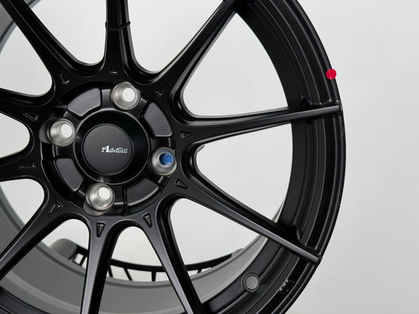 New 15X8 ET25 Advanti Storm S1 Rim (4 wheel) Matt Black 4X100