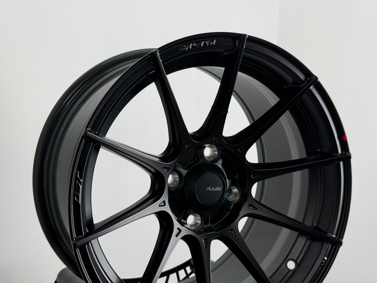 New 15X8 ET25 Advanti Storm S1 Rim (4 wheel) Matt Black 4X100