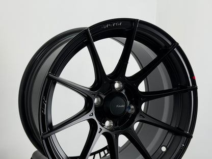 New 15X8 ET25 Advanti Storm S1 Rim (4 wheel) Matt Black 4X100