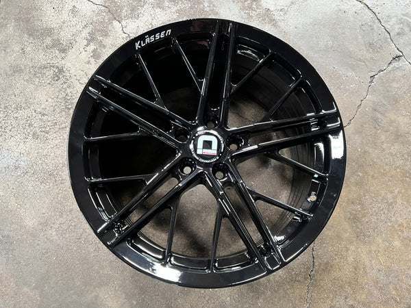 New 18X8.5 ET43 18X9.5 ET43 Klassen ID F53R (4 wheel) Black 5X114.3