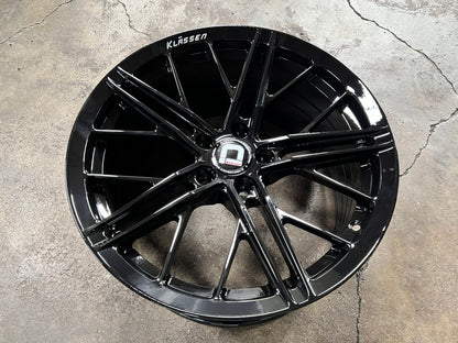 New 18X8.5 ET43 18X9.5 ET43 Klassen ID F53R (4 wheel) Black 5X112