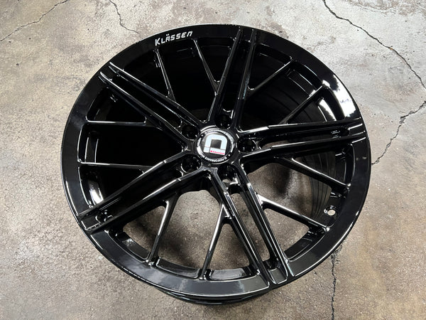 New 18X8.5 ET43 18X9.5 ET43 Klassen ID F53R (4 wheel) Black 5X114.3