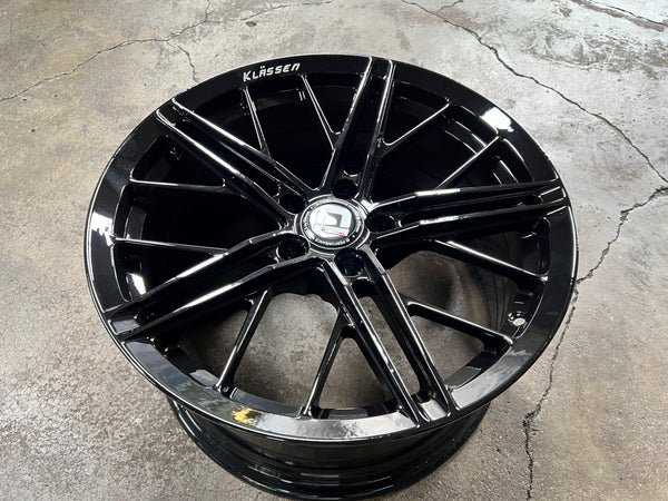 New 18X8.5 ET43 18X9.5 ET43 Klassen ID F53R (4 wheel) Black 5X114.3