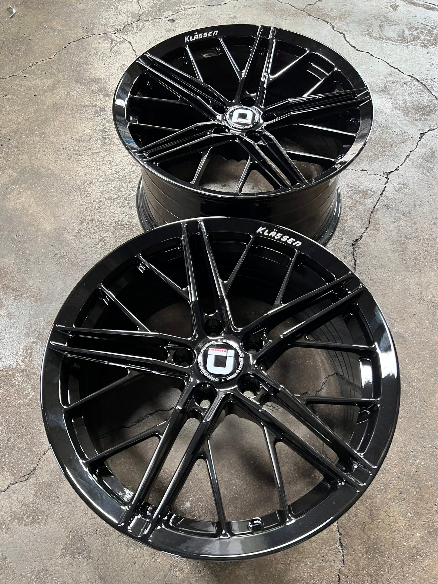 New 18X8.5 ET43 18X9.5 ET43 Klassen ID F53R (4 wheel) Black 5X112